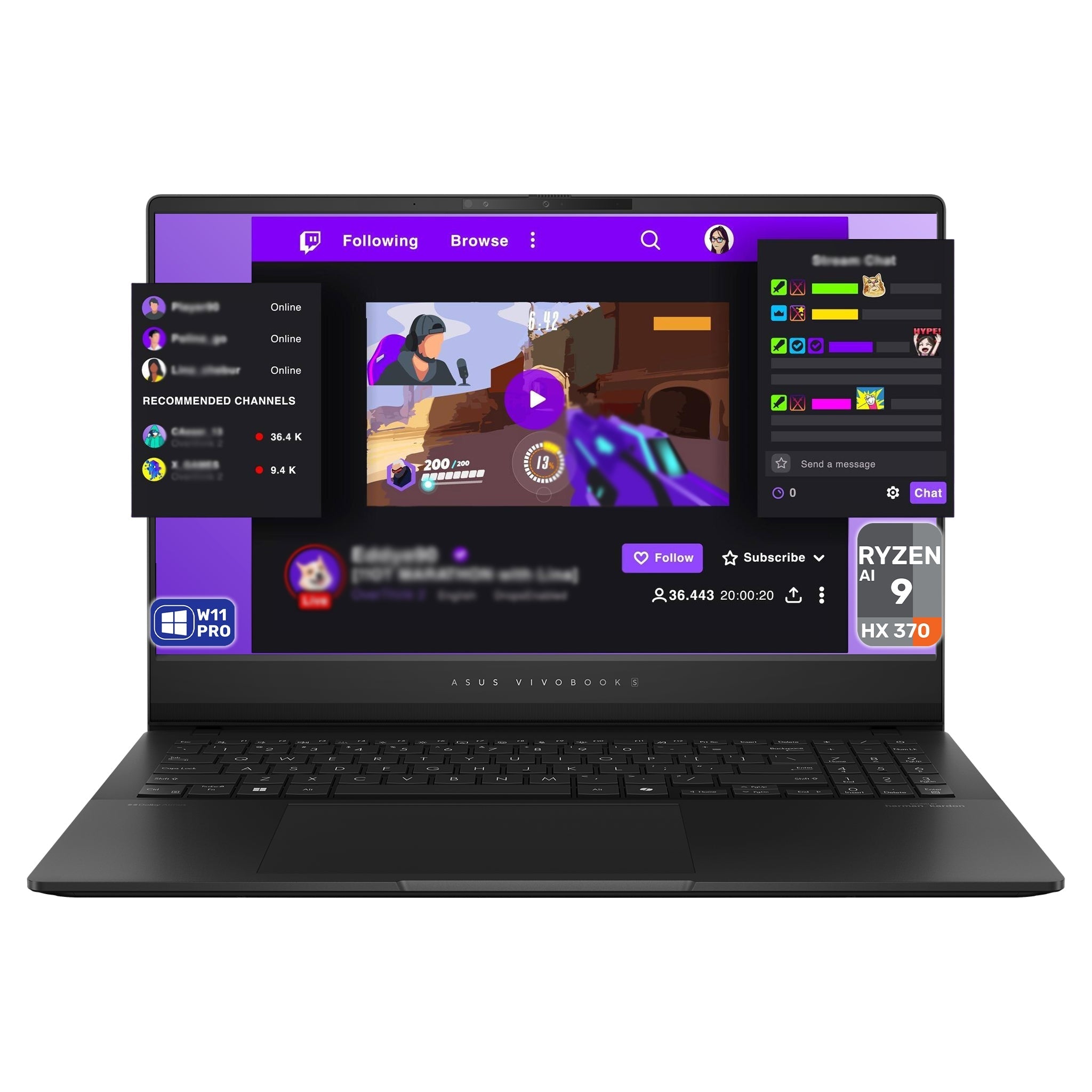 ASUS Vivobook S Copilot+ Laptop – Ryzen AI 9 HX 370, 15.6" 3K OLED, Radeon Graphics - Hubitx