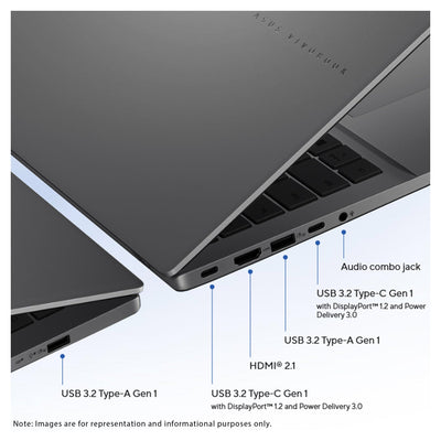 Asus Vivobook S16 Laptop, Ultra 7-355, 16" WUXGA Graphics, + Traix MousePad - Hubitx