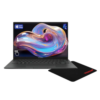 Asus Zenbook 14 Laptop, Ultra 9 - 285H, 14" FHD+ OLED Touchscreen + Traix MousePad - Hubitx