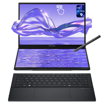 Asus Zenbook Duo Dual Laptop, Ultra 9 - 285H, 14'' 3K OLED Touch, Used - Like New - Hubitx