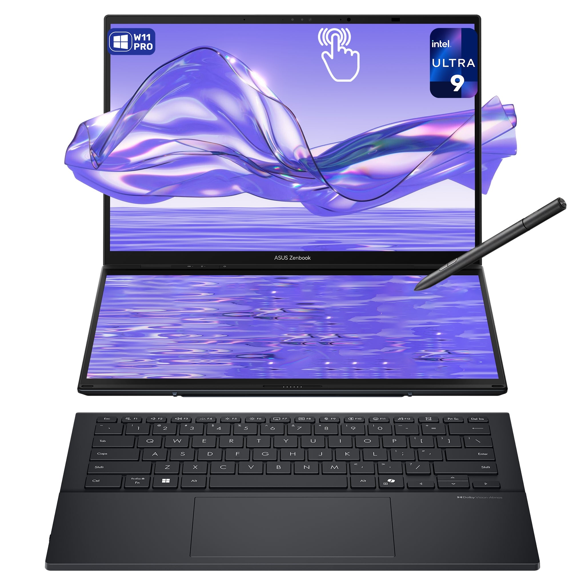 Asus Zenbook Duo Dual Laptop, Ultra 9 - 285H, 14'' 3K OLED Touch, Used - Like New - Hubitx