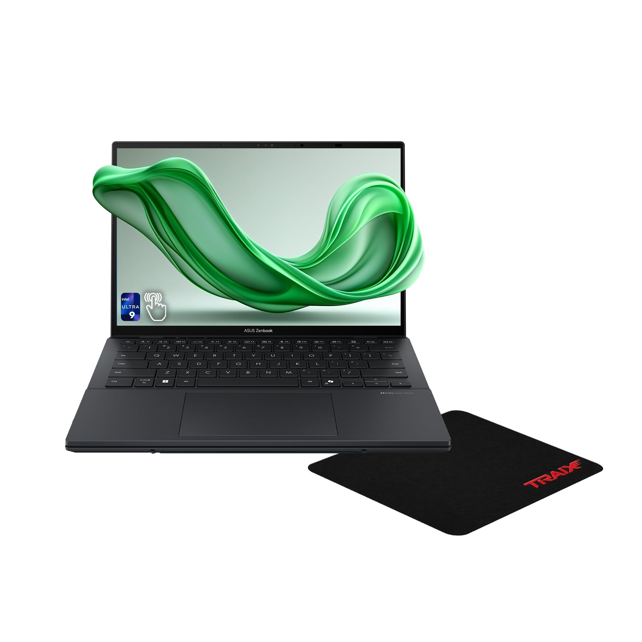 Asus Zenbook Duo Dual Laptop, Ultra 9 - 285H, 14'' WUXGA Touchscreen + Traix MousePad - Hubitx