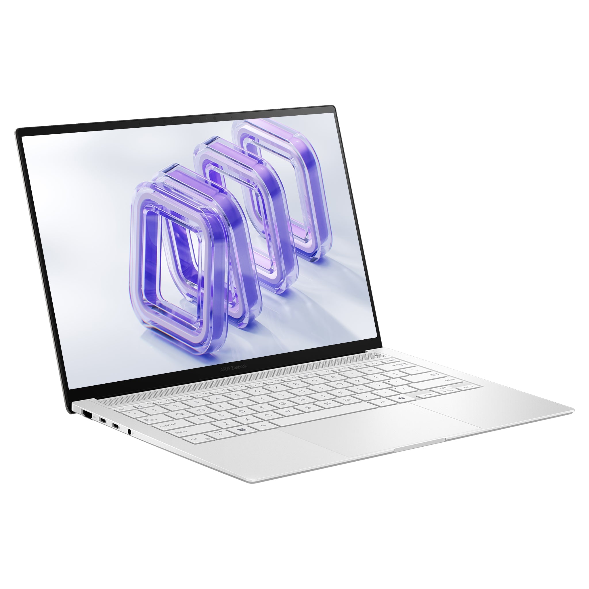 Asus Zenbook S14 Laptop, Intel Ultra 9 - 386H, 14" 3K (2880x1800) Touchscreen 120Hz, Intel Graphics, Backlit Keyboard, Scandinavian White + Traix MousePad - Hubitx