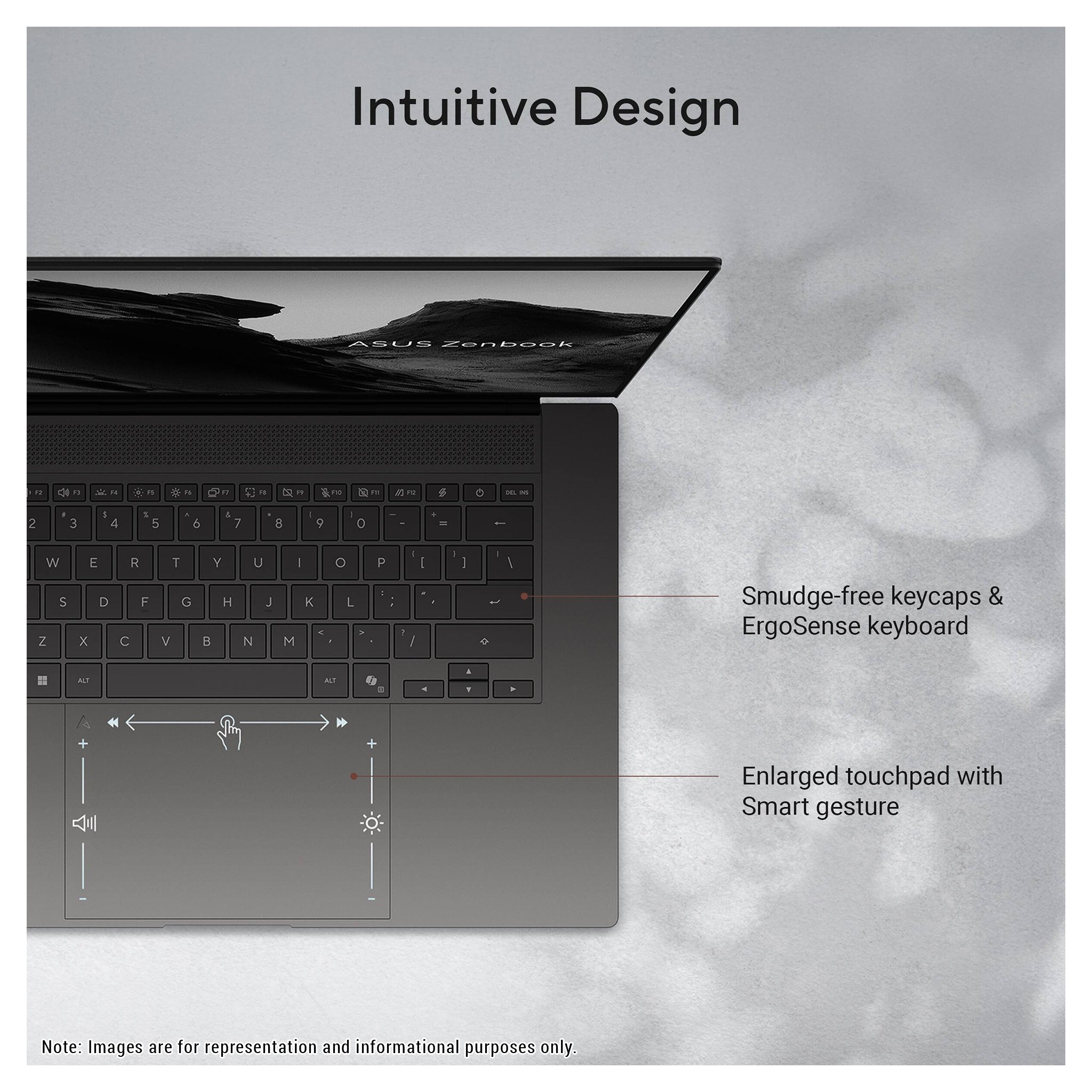 Asus Zenbook S16 Copilot+ Laptop, Ryzen AI 9-465, 16" 3K Touchscreen+Traix MousePad - Hubitx