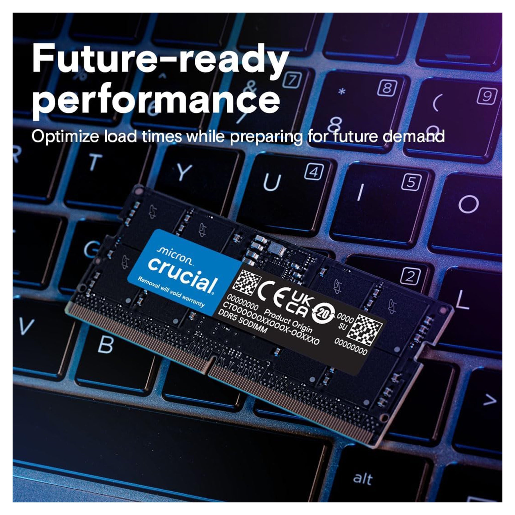 Crucial 32GB DDR5 RAM Kit (2x16GB) 5600MHz CT2K16G56C46S5 - Hubitx