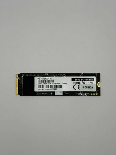 Gigabyte 1TB NVMe PCIe M.2 2280 SSD – AG450E1024 - SL - Hubitx