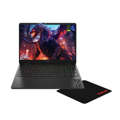 HP OMEN 16 Slim Gaming Laptop, Ultra 9 - 285H, 16" WQXGA 240Hz, RTX 5070 + Traix Mousepad - Hubitx