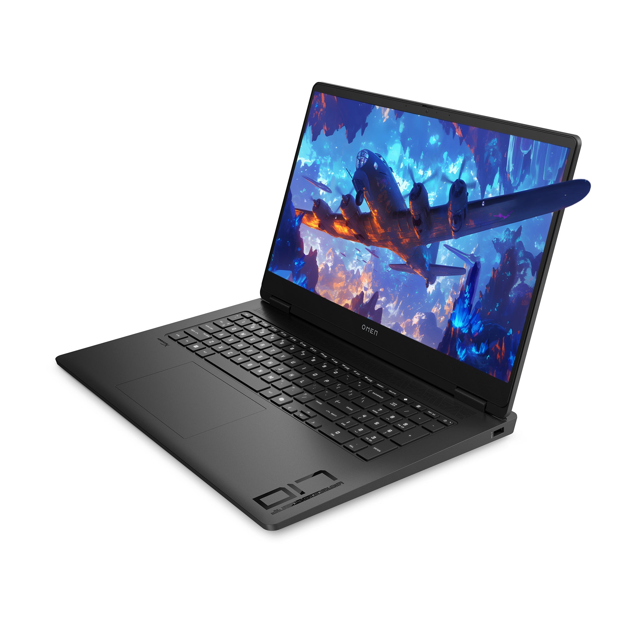 HP OMEN 17 Gaming Laptop, Ryzen AI 7 - 350, 17.3" QHD 240Hz, RTX 5070 + Traix Mousepad - Hubitx