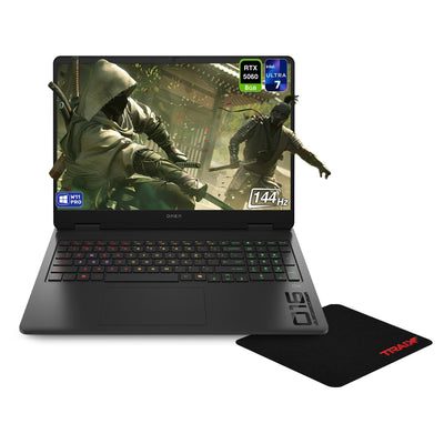 HP OMEN Gaming Laptop, Ultra 7 - 255H, 16", RTX 5060, Traix MousePad - Hubitx