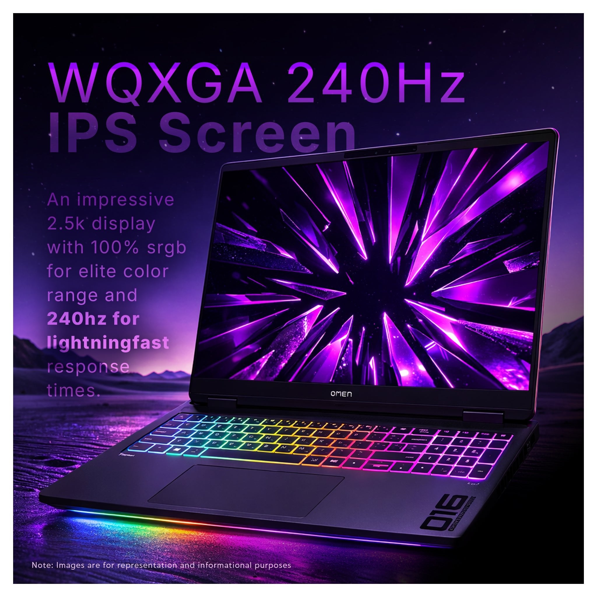 HP OMEN MAX Gaming Laptop, Ryzen AI 9 HX 375, 16" WQXGA 240Hz, RTX 5080 + Traix Mousepad - Hubitx