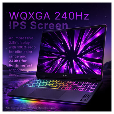 HP OMEN MAX Gaming Laptop, Ryzen AI 9 HX 375, 16" WQXGA 240Hz, RTX 5080 + Traix Mousepad - Hubitx