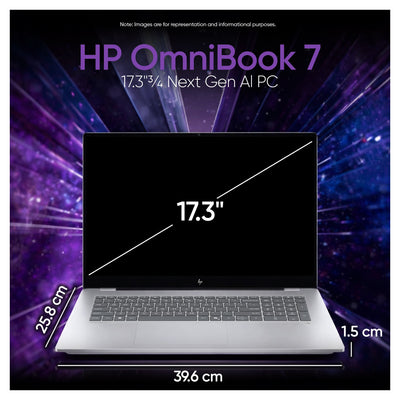 HP OmniBook 7 Copilot+ Laptop, Ultra 9 - 288V, 17.3" FHD Touchscreen, RTX 4050 + Traix MousePad - Hubitx