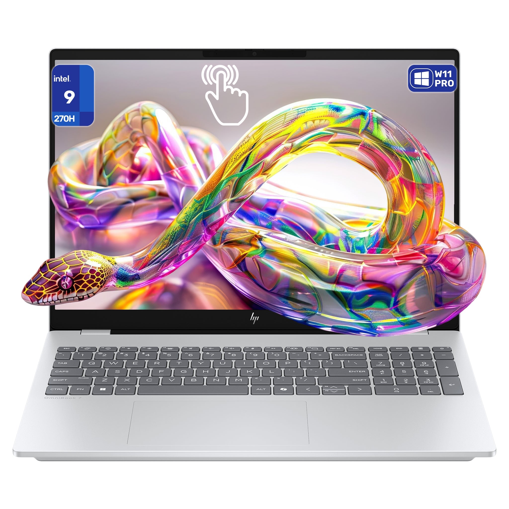 HP OmniBook 7 Laptop, Intel 9 - 270H, 16" 2K OLED Touch (Used - Like New) - Hubitx