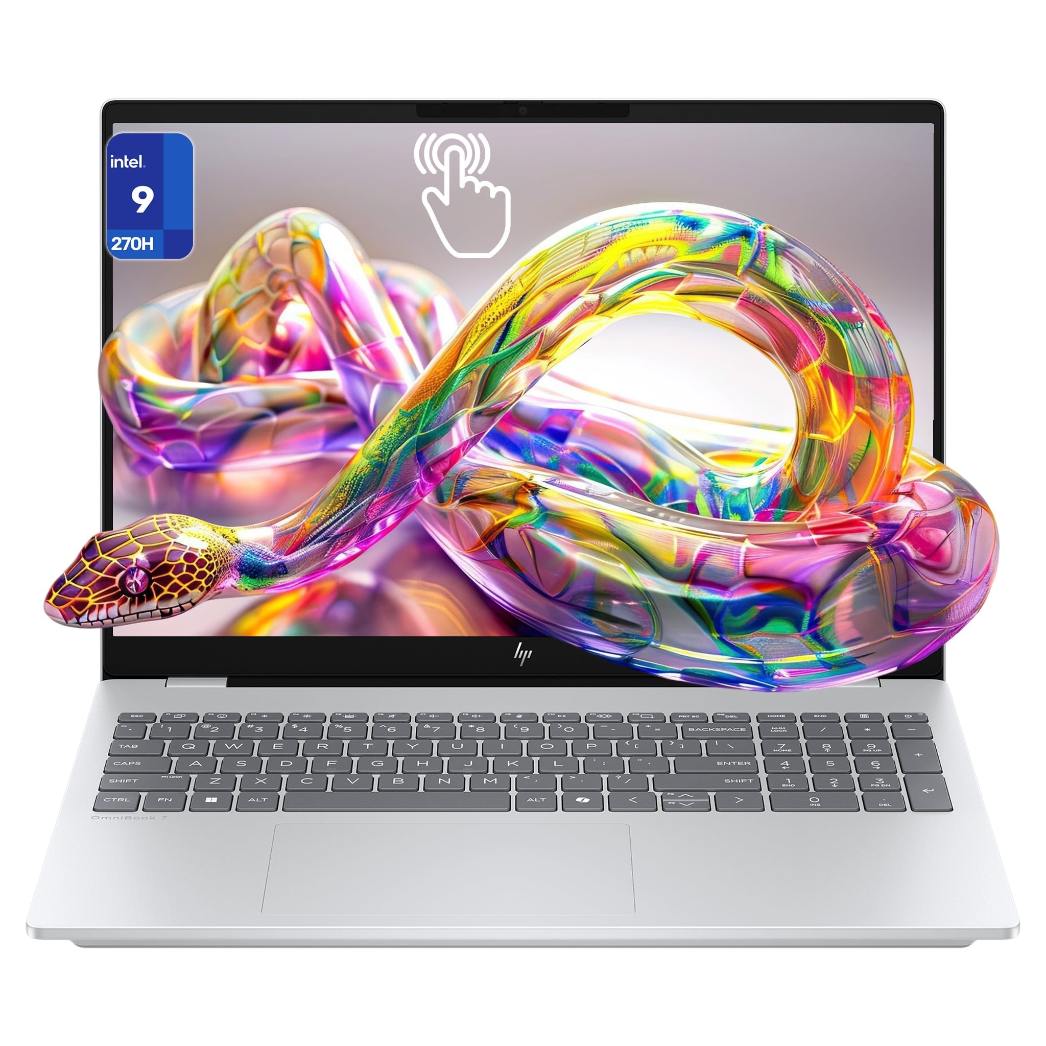 HP OmniBook 7 Laptop – Intel Core 9 270H, 16" 2K OLED 120Hz Touchscreen, Gray - Hubitx