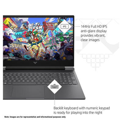 HP Victus Gaming Laptop – Ryzen 7 8845HS, RTX 4070, 16.1" FHD (Used - Like New) - Hubitx