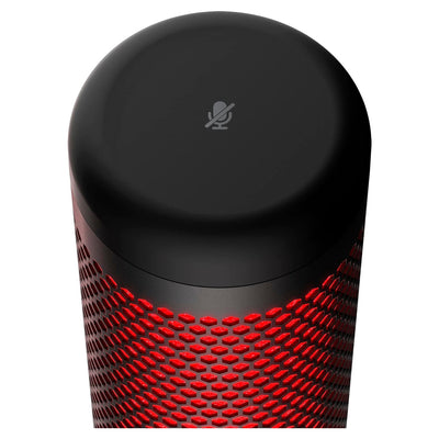 HyperX QuadCast USB Gaming Microphone – Red LED Lighting, Multi - Pattern Recording - Hubitx