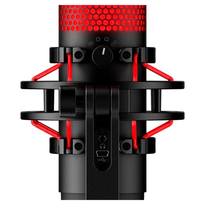 HyperX QuadCast USB Gaming Microphone – Red LED Lighting, Multi - Pattern Recording - Hubitx