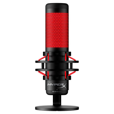 HyperX QuadCast USB Gaming Microphone – Red LED Lighting, Multi - Pattern Recording - Hubitx
