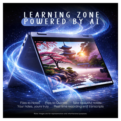 Lenovo IdeaPad 5 2 - in - 1 Copilot+ Laptop, AMD Ryzen AI 7 - 350, 14" WUXGA Touchscreen + Traix Mousepad - Hubitx