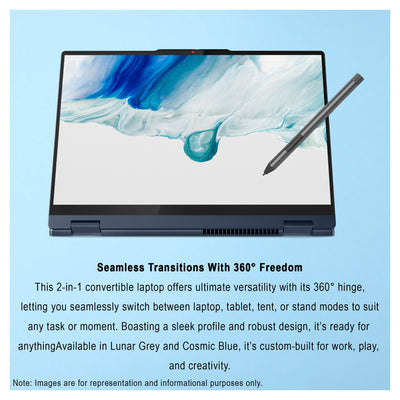 Lenovo IdeaPad 5 2 - in - 1 Copilot+ Laptop – Ryzen AI 7 350, 16" WUXGA Touchscreen, Radeon 860M Graphics - Hubitx