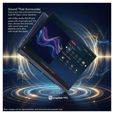 Lenovo IdeaPad 5 2-in-1, Laptop, AMD Ryzen AI 5-430, 14" WUXGA Touchscreen, Pen + Traix MousePad - Hubitx