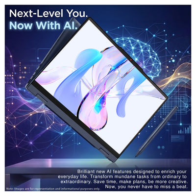 Lenovo IdeaPad5 2-in-1 Laptop, Ryzen AI 7-445, 15.3" WUXGA Touch, Lenovo Pen Gen 2 +Traix Mousepad - Hubitx