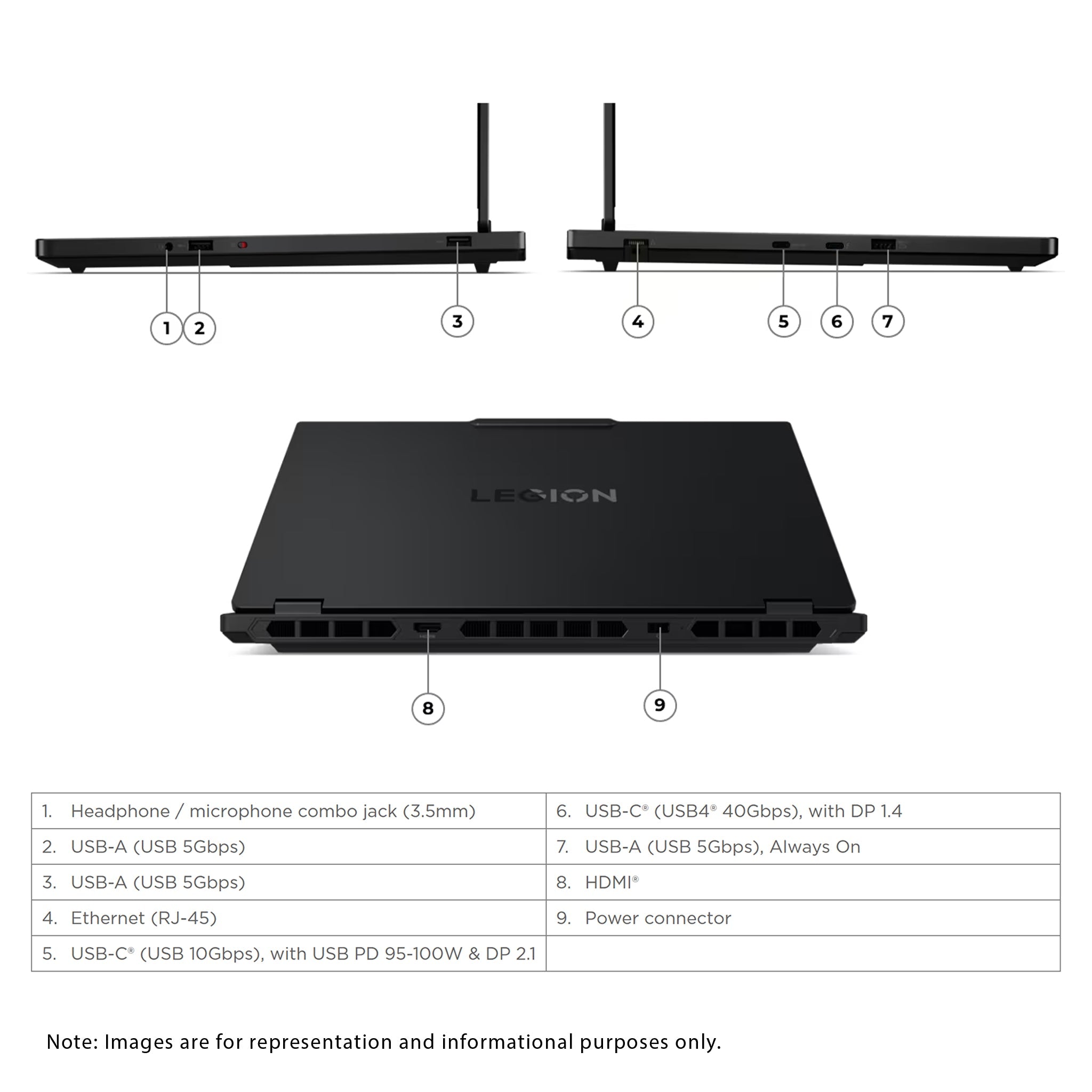 Lenovo Legion 5i Gaming Laptop, Intel Ultra 7-255HX, 15.1" WQXGA (2560x1600) Display, Nvidia G-Force RTX 5060 - Hubitx
