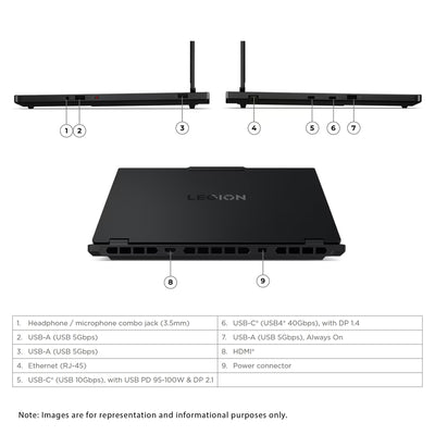 Lenovo Legion 5i Gaming Laptop, Intel Ultra 7-255HX, 15.1" WQXGA (2560x1600) Display, Nvidia G-Force RTX 5060 - Hubitx