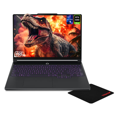 Lenovo Legion 5i Gaming Laptop, Ultra 7-251HX, 15.3" G-Force RTX 5060, W11 Home, Eclipse Black+Traix MousePad - Hubitx