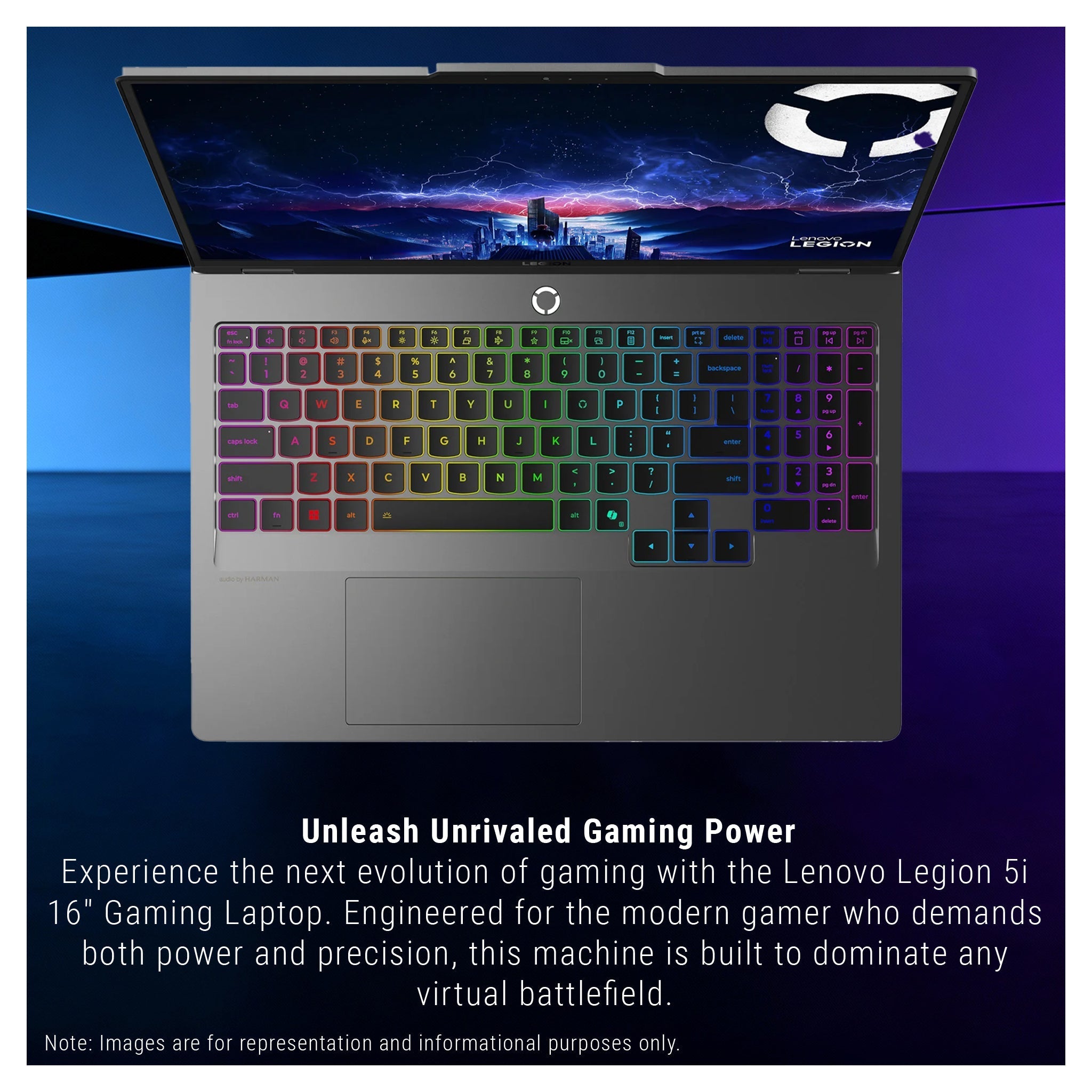Lenovo Legion 5i Gaming Laptop, Ultra 9 - 275HX, 16" WQXGA (2560x1600), RTX 5060 - Hubitx