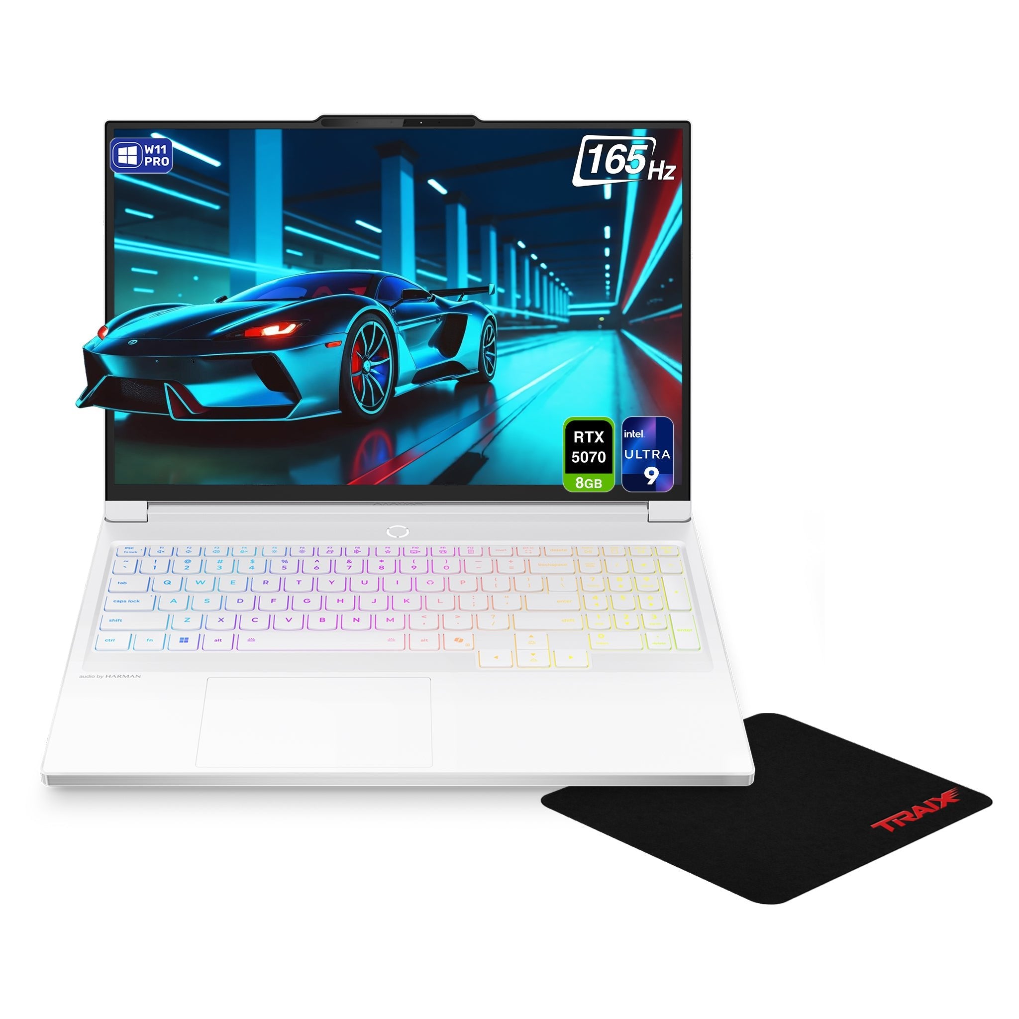 Lenovo Legion 7i Gen 10 Gaming Laptop, Ultra 9-275HX, 16″ WQXGA, RTX 5070 + Traix Mousepad - Hubitx