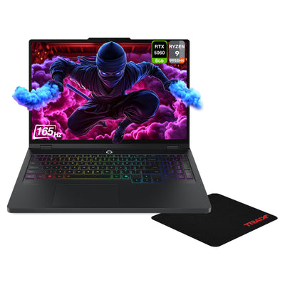 Lenovo Legion Pro 5 Gaming Laptop, Ryzen 9-9955HX, 16" WQXGA 165Hz, RTX 5060+Traix MousePad - Hubitx