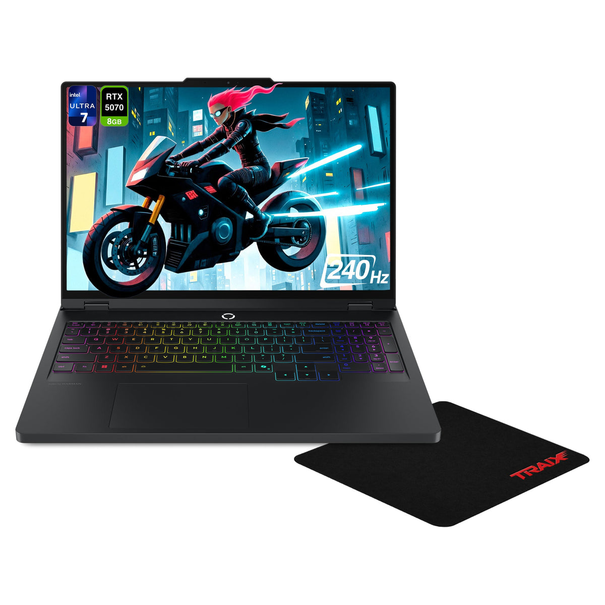 Lenovo Legion Pro 5i Gaming Laptop, Ultra 7-255HX, 16" Nvidia G-Force RTX 5070, W11 Home, +Traix MousePad - Hubitx