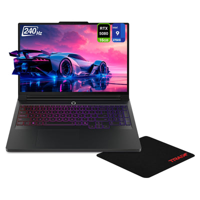 Lenovo Legion Pro 7 16IAX10H Gaming Laptop, Intel 9-275HX, 16" WQXGA, Nvidia G-Force RTX 5080, Eclipse Black - Hubitx