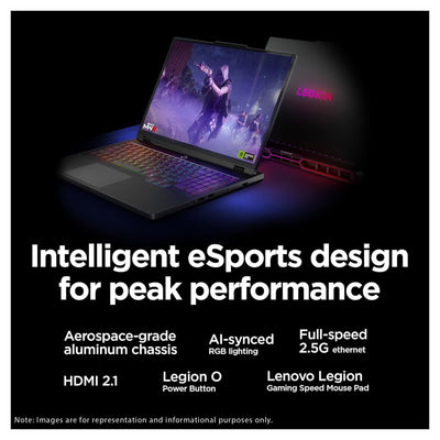 Lenovo Legion Pro 7i Gaming Laptop, Ultra 9 - 275HX, 16" 2.5K 240Hz, RTX 5070Ti + Traix Mousepad - Hubitx
