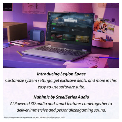 Lenovo LOQ 15IRX10 Gaming Laptop, Intel i7-14700HX, 16 GB DDR5 RAM, 1 TB PCIe SSD, 15.6" (1920x1080) IPS Display, Nvidia G-Force RTX 5050 Graphics, Backlit Keyboard, W11 Pro, Luna Grey+Traix Mousepad - Hubitx