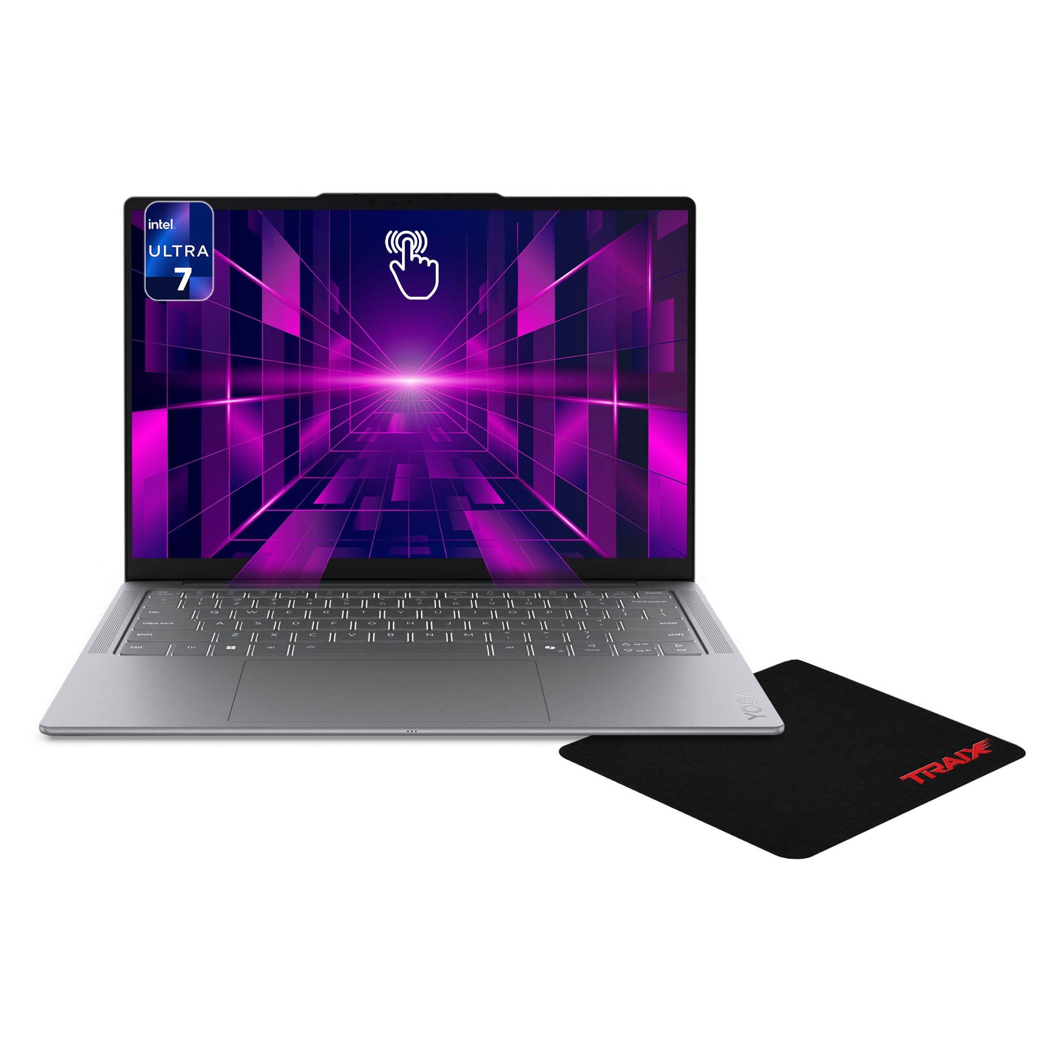 Lenovo Slim 7 Aura Edition Laptop, Ultra 7-355, 14" WUXGA Touchscreen + Traix MousePad - Hubitx