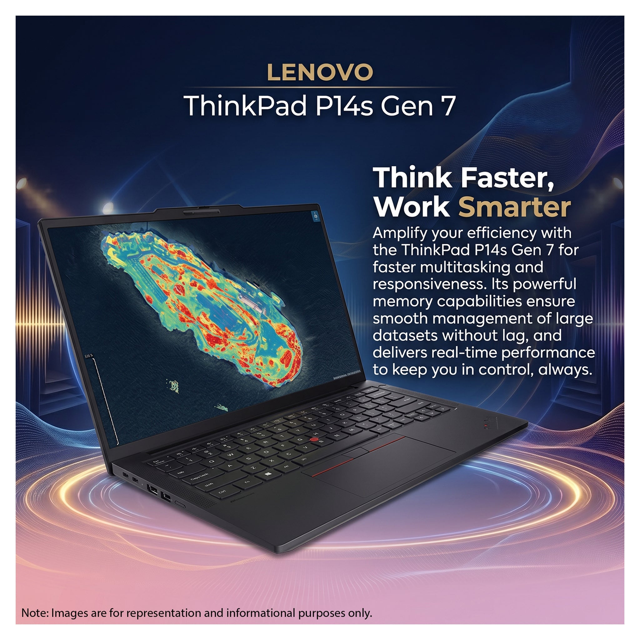 Lenovo ThinkPad P14s Gen7 Mobile Workstation, Ryzen AI 7 PRO-450, 14" WUXGA, Radeon 860M,+Traix MousePad - Hubitx