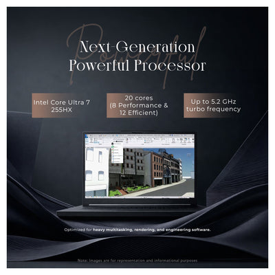 Lenovo ThinkPad P16 Gen 3 Mobil Workstation, Ultra 7 - 255HX, 16" WQUXGA, RTX PRO 2000, W11 Pro + Traix Mousepad - Hubitx
