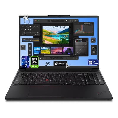 Lenovo ThinkPad P16s Gen 4 Mobile Workstation – Ultra 7 255H, 16" WQUXGA OLED Touchscreen, RTX PRO 500, W11 Pro - Hubitx