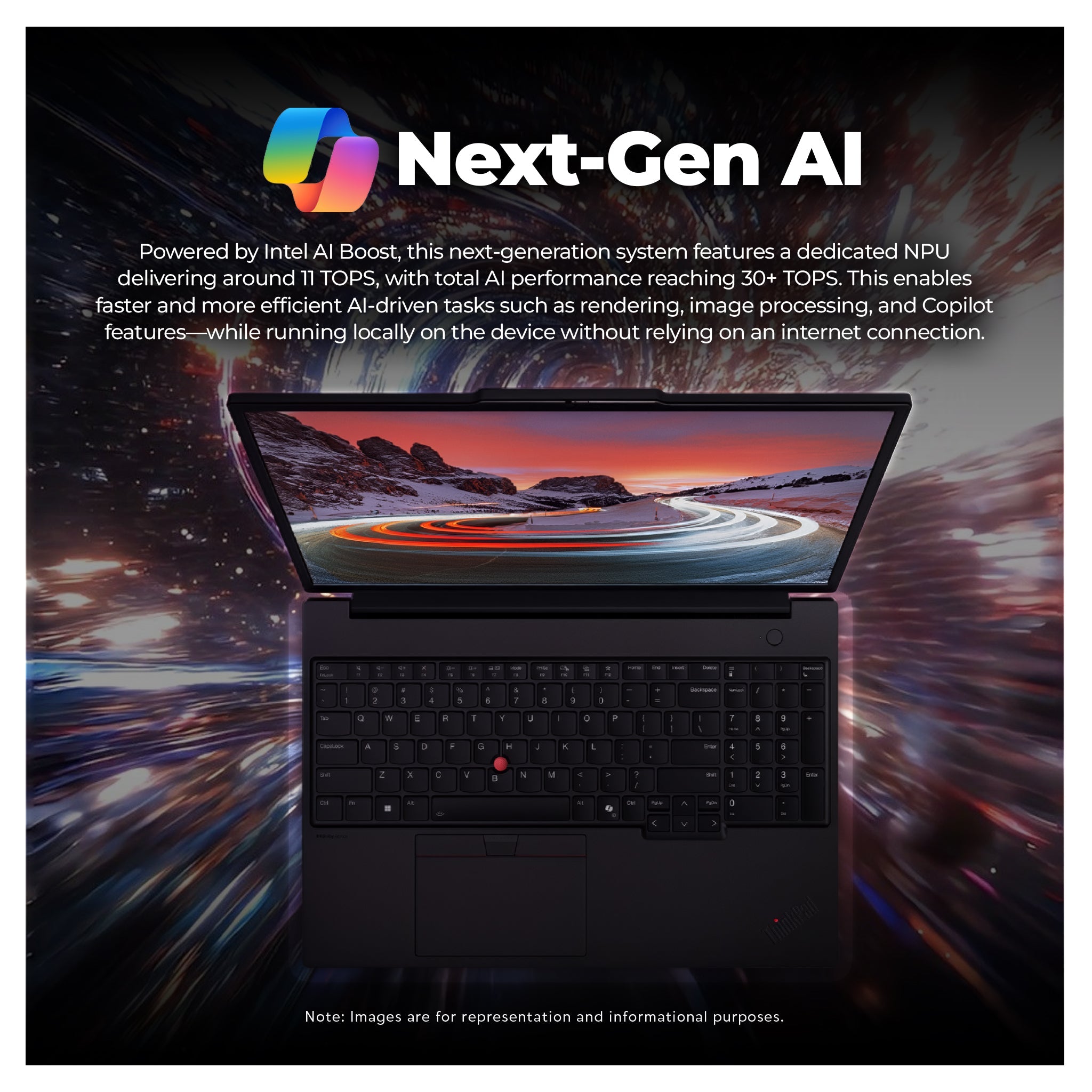 Lenovo ThinkPad P16s Mobile Workstation, Ultra 7 - 255H, 16" WQUXGA Touchscreen, W11 Pro + Traix Mousepad - Hubitx