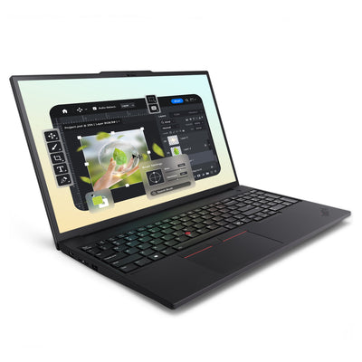 Lenovo ThinkPad P16v Mobile Workstation, Ultra 9-285H, RTX PRO 1000 Blackwell, Backlit Keyboard, Black+Traix Mousepad - Hubitx