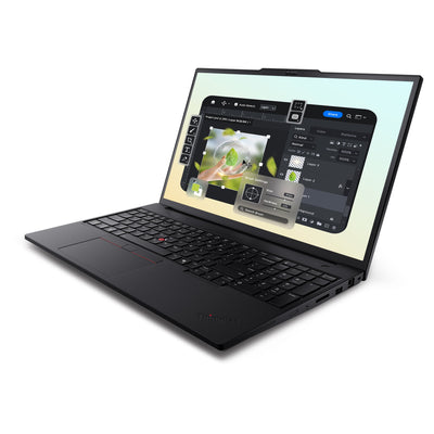 Lenovo ThinkPad P16v Mobile Workstation, Ultra 9-285H, RTX PRO 1000 Blackwell, Backlit Keyboard, Black+Traix Mousepad - Hubitx