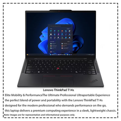 Lenovo ThinkPad T14s Gen 6 Laptop – Ultra 7 255U, 14" WUXGA (1920×1200), Intel Arc Graphics, Windows 11 Pro - Hubitx