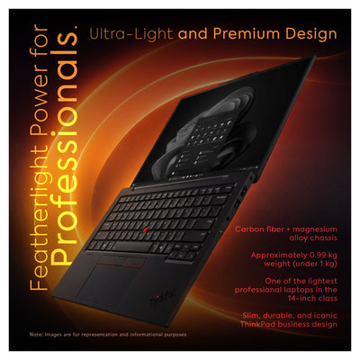 Lenovo ThinkPad X1 Carbon Gen 13 Laptop, Ultra 7 - 258V, 14" 2.8K OLED, W11 Pro + Traix Mousepad - Hubitx