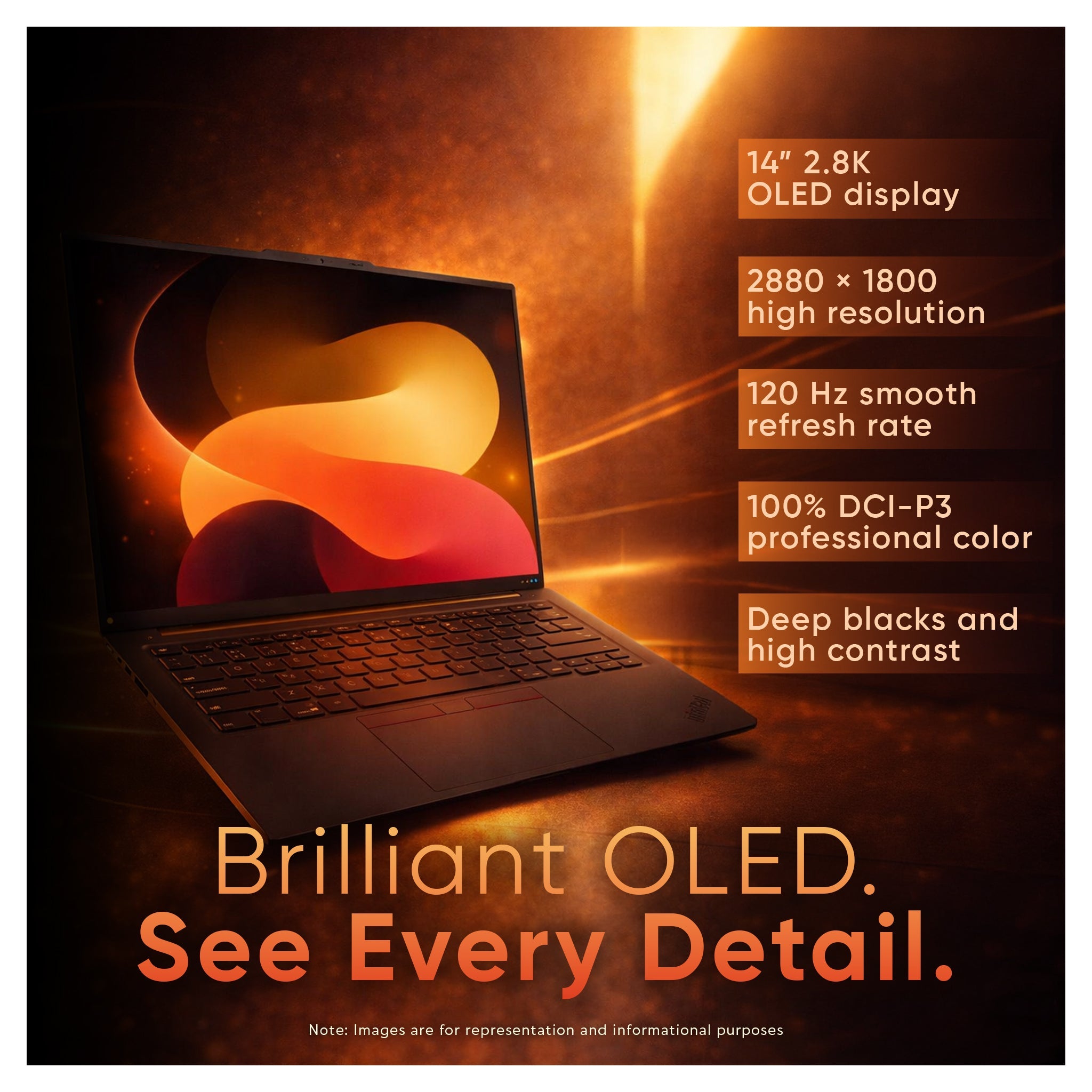 Lenovo ThinkPad X1 Carbon Gen 13 Laptop, Ultra 7 - 268V, 14" 2.8K OLED, W11 Pro + Traix Mousepad - Hubitx