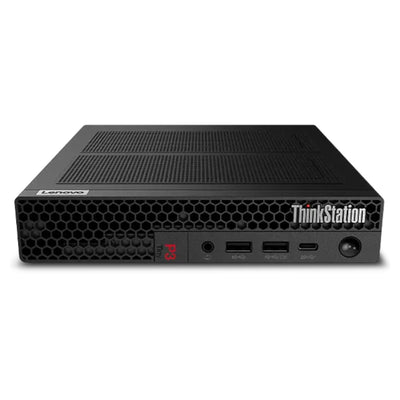 Lenovo ThinkStation P3 Tiny Gen2 Workstation, Ultra 5-235, Graphics, W11 Pro, Black, Wired Keyboard-Mouse Set+Traix Mousepad - Hubitx