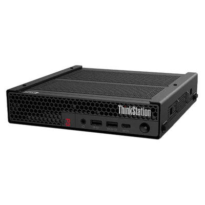 Lenovo ThinkStation P3 Tiny Gen2 Workstation, Ultra 5-235, Graphics, W11 Pro, Black, Wired Keyboard-Mouse Set+Traix Mousepad - Hubitx