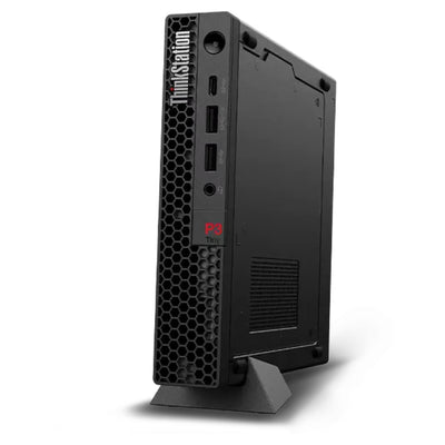 Lenovo ThinkStation P3 Tiny Gen2 Workstation, Ultra 5-235, Graphics, W11 Pro, Black, Wired Keyboard-Mouse Set+Traix Mousepad - Hubitx