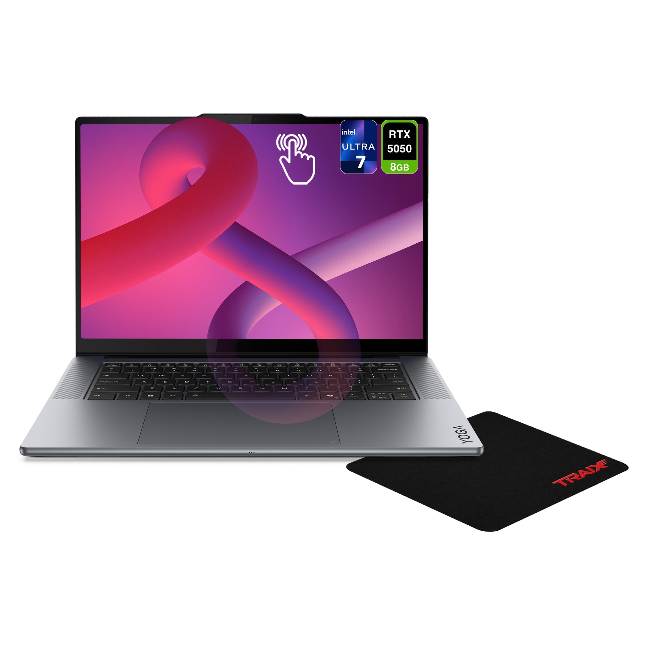 Lenovo Yoga Pro 7i Laptop, Ultra 7-356H, 15.3" 3KG-Force RTX 5050,+ Traix MousePad - Hubitx